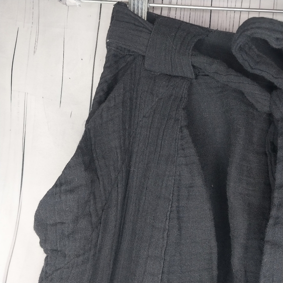 Free People Black Harem Cotton Boho Pants Size S - Picture 7 of 12